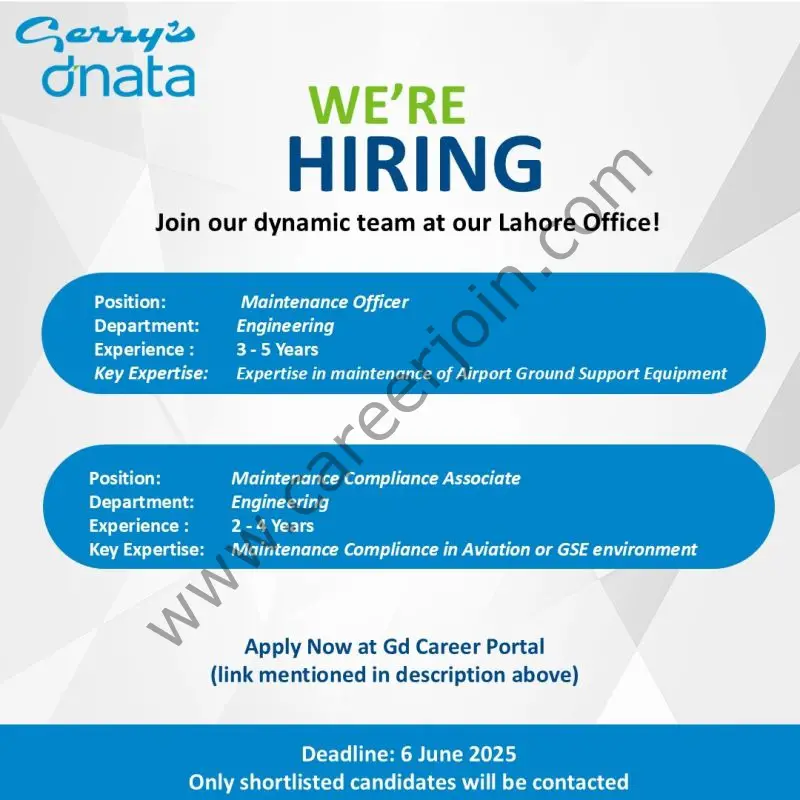 Gerry’s dnata Jobs June 2025