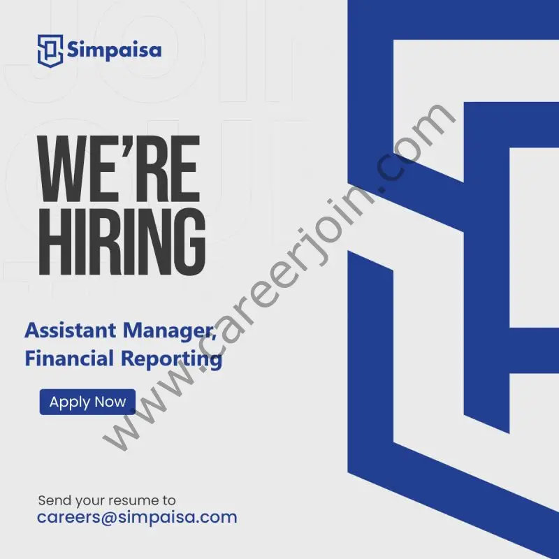 Simpaisa Jobs Assistant Manager Financial Reporting