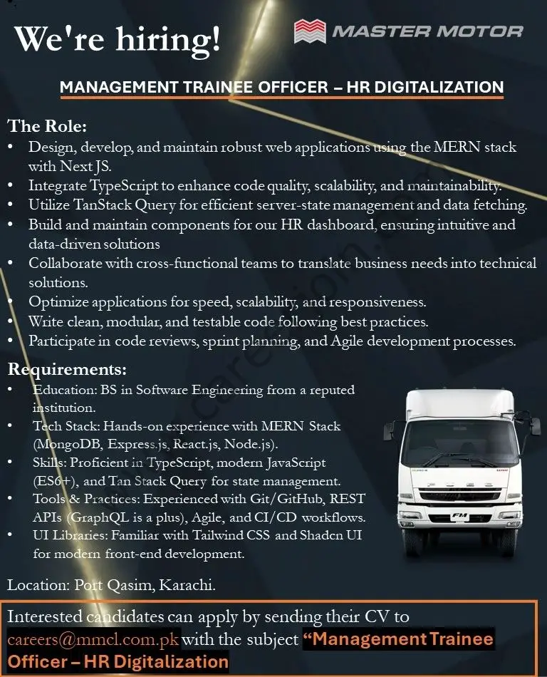 Master Motor Jobs June 2025