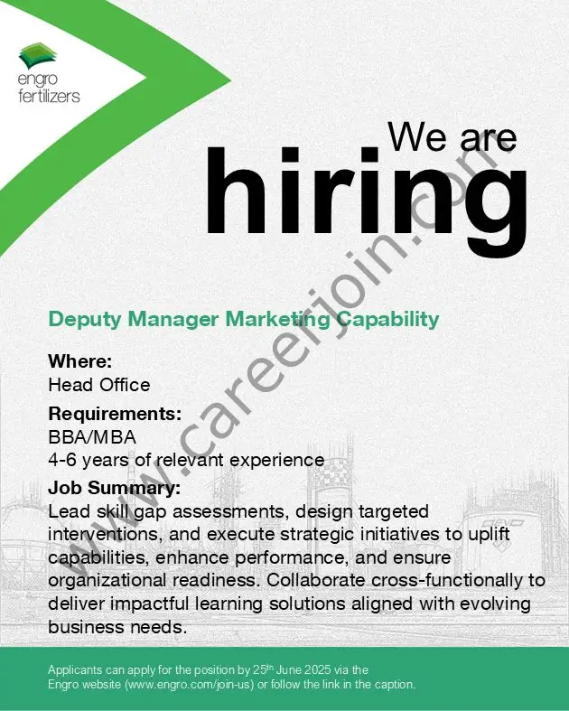 Engro Corporation Limited Jobs June 2025