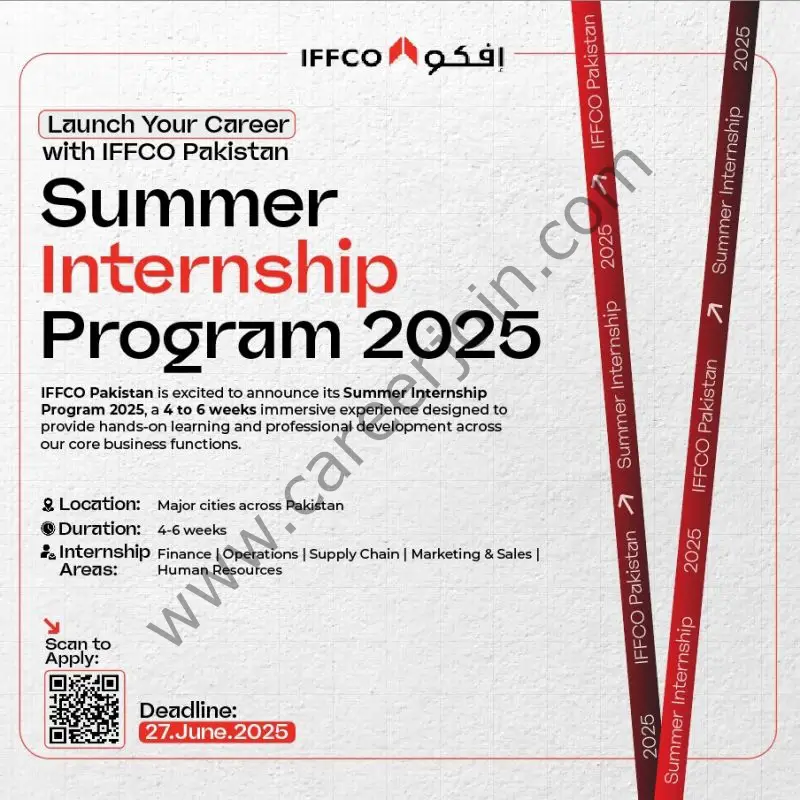 IFFCO Pakistan Summer Internship Program 2025