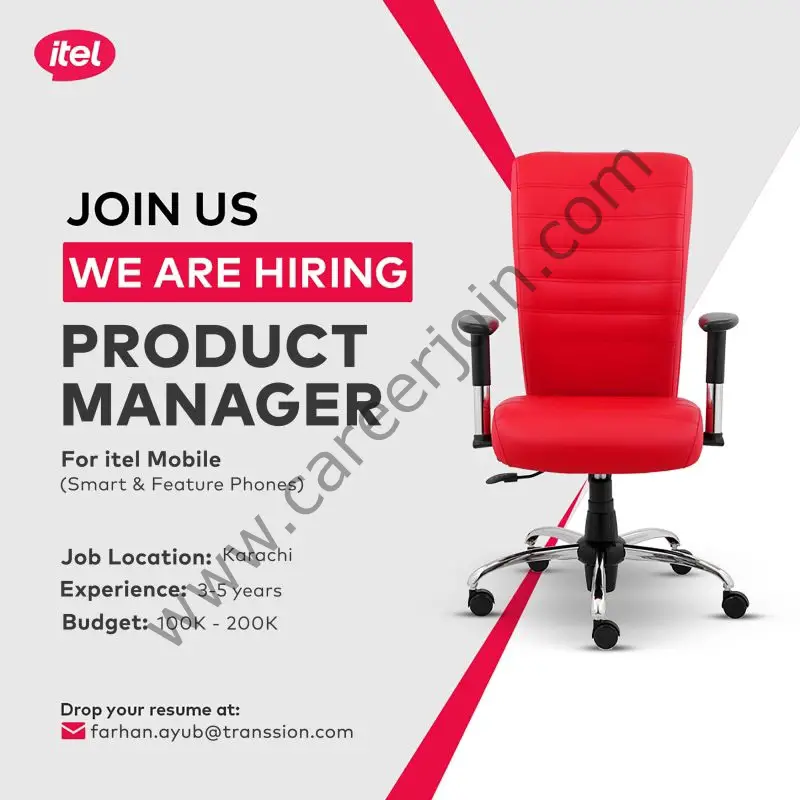 Itel Pakistan Jobs Product Manager