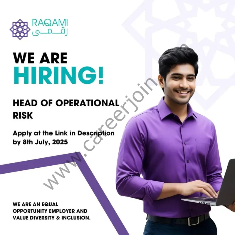 Raqami Digital Bank Limited Jobs Head Of Operational Risk