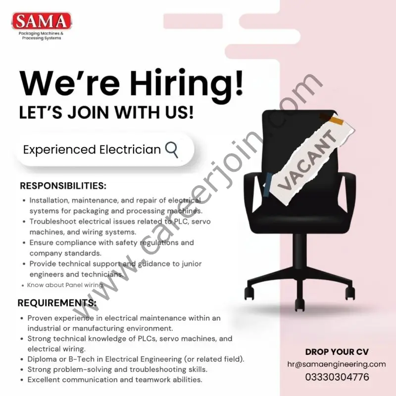 SAMA Engineering Jobs Electricians