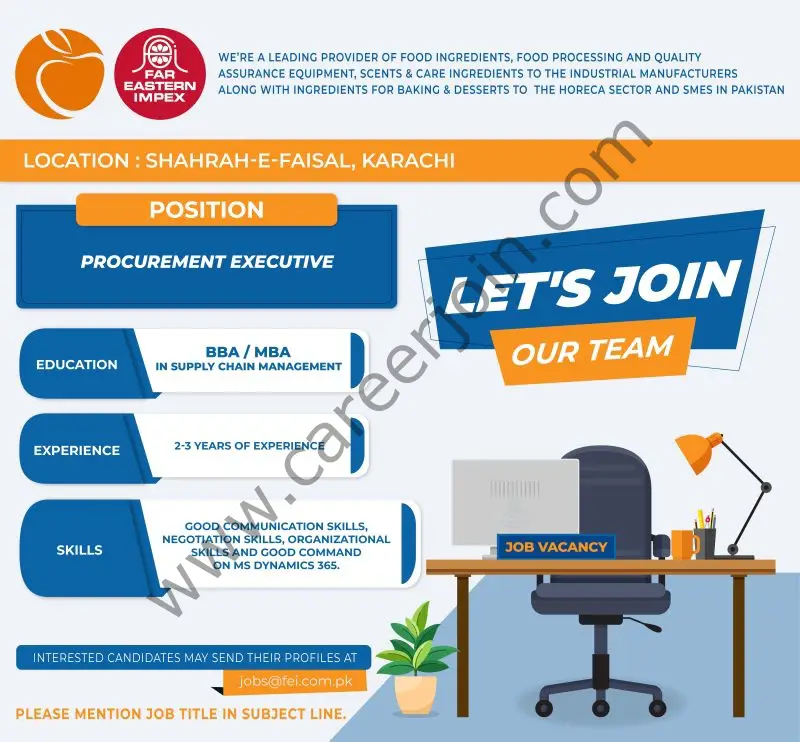Far Eastern Impex Pvt Ltd Jobs Procurement Executive
