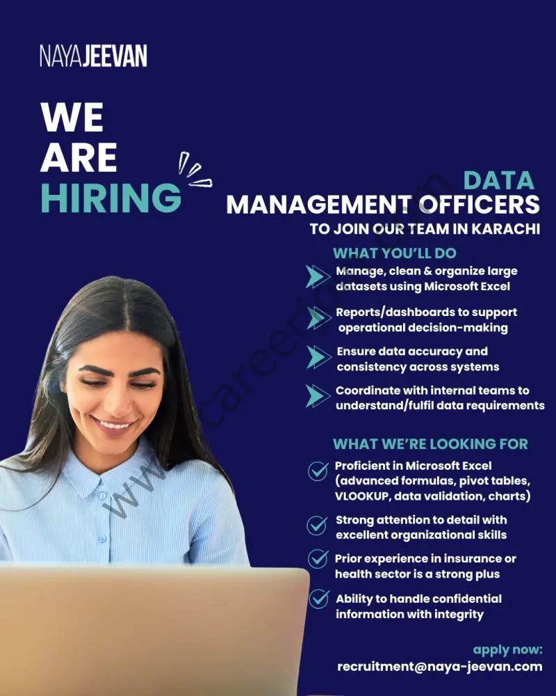 Naya Jeevan Jobs Data Management Officers